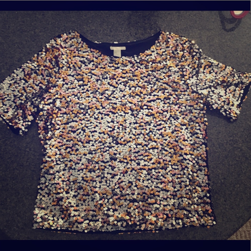 H&M Sequin Shirt